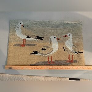 Seagull Design Woven Rug